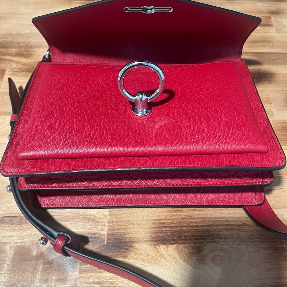 NWOT~Rebecca Minkoff Red Shoulder / Crossbody Bag - Picture 8 of 13